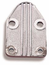 Holley Mechanical Fuel Pump Covers 12-814 Block-Off Plates, Steel, Chrome Plated, with Gaskets, Chevy, Small Block, V8 Engines, Each thumbnail 2