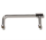 Holley Fuel Lines 34-550 Lines, Single Inlet, Female Thread, Dual Outlet, Male Thread, 5/8 in.-18 Inverted Flare, Steel, Chrome Finish, fits Model 4500, Dominator, Kit thumbnail 1