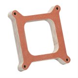 Holley 0.5 Inch Carburetor Spacer 17-62 Spacers, Open Center, 0.500 in. Thick, Phenolic Plastic, Black, 4150 Mounting Flange, Each thumbnail 2
