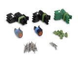 Holley Fuel Injection Connector Kits 534-213 Kits, Replacement, Connectors, Male, Pins, Grommets, Stealth Ram, Power Pack, for MAP, IAC, TPS, Coolant, Air Intake, Sensors, Kit thumbnail 1