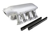 Holley EFI LS Hi-Ram Intake Manifolds 300-122 Manifolds, Hi-Ram, Cathedral Port Head, Multi-port, 92mm Bore, Standard Deck, Aluminum, Satin Finish, Chevy, LS, 5.7L, 6.0L, Each thumbnail 1