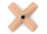 Holley HydraMat Fuel Pickups 16-104 Strainers, HydroMat, Pickup, Cross Style, Center Outlet, 11.0 in. Long, 11.0 in. Wide, 3/8 in. NPT Fitting, E85 Compatible, Each thumbnail 1