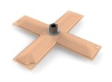 Holley HydraMat Fuel Pickups 16-104 Strainers, HydroMat, Pickup, Cross Style, Center Outlet, 11.0 in. Long, 11.0 in. Wide, 3/8 in. NPT Fitting, E85 Compatible, Each thumbnail 3