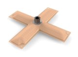 Holley HydraMat Fuel Pickups 16-104 Strainers, HydroMat, Pickup, Cross Style, Center Outlet, 11.0 in. Long, 11.0 in. Wide, 3/8 in. NPT Fitting, E85 Compatible, Each thumbnail 4