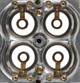 Holley Carburetor Main Bodies 134-300SA Components, Body, HP Series Upgrade, 750 cfm, Aluminum, Shiny Finish, Down-Leg Boost, Gaskets, Brass Jets, Brass Air Bleeds, Each thumbnail 2