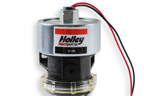 Holley Mighty Mite Electric Fuel Pumps 12-430 Pumps, Mite, Electric, 11.5 psi, 33 gph Free Flow Rate, 1/8 in. NPT Female Threads Inlet/Outlet, Each