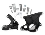 Holley LS Engine Accessory Drive Kits 20-131BK Bracket Kits, for R4 A/C Compressor, Aluminum, Black, Chevy, LS, Kit thumbnail 2