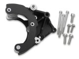 Holley LS Engine Air Conditioner Brackets 20-133BK Conditioning Compressor Brackets, for R4 Compressor, Aluminum, Black, Chevy, Small Block LS, Each thumbnail 1