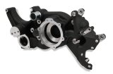 Holley Cooling Manifolds 97-168 Water Pump Housings, Holley, LT Manifold, Aluminum, Black, Steam Tube Inlet, 1/8 in.-NPT, for Mid-Mount Accessory Drive Only, Each thumbnail 1