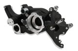 Holley Cooling Manifolds 97-168 Water Pump Housings, Holley, LT Manifold, Aluminum, Black, Steam Tube Inlet, 1/8 in.-NPT, for Mid-Mount Accessory Drive Only, Each thumbnail 2