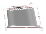 Holley M/T Valve Covers 241-150 Covers, Series, Perimeter Bolt, Tall, Finned, Cast Aluminum, Natural Finish, Chevy, 396ci, 402ci, 427ci, 454ci, Pair thumbnail 3