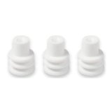 Holley Weatherproof Seals 571-108 Wiring Connector Replacement Parts, EFI, Replacement, Weather Seal, White, Metripack, 18-22 gauge wire, 100-piece, Set thumbnail 1