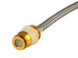 Holley High-Flow Clutch Hoses 319-306 Lines and Hoses, Hose, Braided Steel, 24 in. Long, Roll-pin, O-ring, Chevy, Camaro, Pontiac, Firebird, T-56, Transmission, Each thumbnail 1