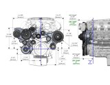 Holley Mid-Mount Complete Accessory Systems 20-221 Drive Systems, LT Mid-Mount, Dry Sump, Serpentine, Alternator, Water Pump, Power Steering, A/C, Satin Finish, Chevy, Gen V, 6.2L, Kit thumbnail 3