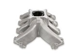 Holley LS Split Design Carbureted Intake Manifolds 300-291 Manifolds, Carbureted, Single Plane, Aluminum, Natural, 4-barrel Square Bore, Chevrolet, LS3, L92 Cylinder Heads, Each thumbnail 1