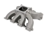 Holley LS Split Design Carbureted Intake Manifolds 300-291 Manifolds, Carbureted, Single Plane, Aluminum, Natural, 4-barrel Square Bore, Chevrolet, LS3, L92 Cylinder Heads, Each thumbnail 2