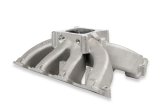 Holley LS Split Design Carbureted Intake Manifolds 300-291 Manifolds, Carbureted, Single Plane, Aluminum, Natural, 4-barrel Square Bore, Chevrolet, LS3, L92 Cylinder Heads, Each thumbnail 5