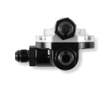 Holley Billet EFI Return-Style Fuel Pressure Regulators 12-892 Regulators, Aluminum, Black/Clear Anodized, Inline, Return, 59.5 psi, -6 AN Male Threads, Each thumbnail 2