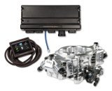 Holley Terminator X MAX Stealth 4150 24X LS EFI Fuel Injection Systems 550-1028 Systems, Max, 4150, EFI, Four Injector, Throttle Body, Aluminum, Shiny, Trans Control, Chevy, 4.8-7.0L, Kit thumbnail 1