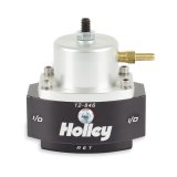 Holley Bypass Fuel Pressure Regulator Kits 12-846KIT Regulators, Regulator, Inline, 15-60 psi, -8 AN Inlet and Outlet, -6 AN Return, Black, Fittings, Gauge, Bracket, Kit thumbnail 1