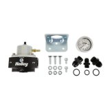 Holley Bypass Fuel Pressure Regulator Kits 12-846KIT Regulators, Regulator, Inline, 15-60 psi, -8 AN Inlet and Outlet, -6 AN Return, Black, Fittings, Gauge, Bracket, Kit thumbnail 5