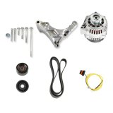 Holley Ford 7.3L Godzilla Alternator Kits 20-380 Alternators, Serpentine, 12 V, 105 amps, Natural, Bracket, Pulley, Belt, Fasteners, Ford, Godzilla, Kit thumbnail 5