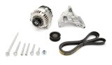 Holley Ford 7.3L Godzilla Alternator Kits 20-380 Alternators, Serpentine, 12 V, 105 amps, Natural, Bracket, Pulley, Belt, Fasteners, Ford, Godzilla, Kit thumbnail 6