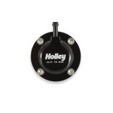 Holley EFI Fuel Pulse Dampers 12-1003 System Dampers, Billet Aluminum, Black Anodized, 40-70 psi, -8 AN Male Threads Inlet/Outlet, Standard Range, Each thumbnail 1