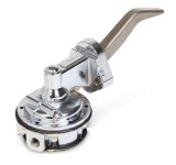 Holley Mechanical Fuel Pumps 12-833 Pumps, Mechanical, 80 gph, 7.5 psi, 1/4-NPT Female Thread, Inlet and Outlet, Aluminum, Silver, Rotatable, Ford, 221-351ci, Windsor, Each thumbnail 2
