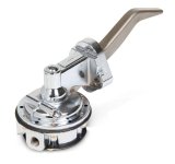 Holley Mechanical Fuel Pumps 12-833 Pumps, Mechanical, 80 gph, 7.5 psi, 1/4-NPT Female Thread, Inlet and Outlet, Aluminum, Silver, Rotatable, Ford, 221-351ci, Windsor, Each thumbnail 3