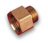 Holley Fuel Bowl Fittings 26-43 Fitting, Bowl, Male 9/16-24 in. to Female 5/8-18 in.., Holley/Demon, Brass, Each thumbnail 3