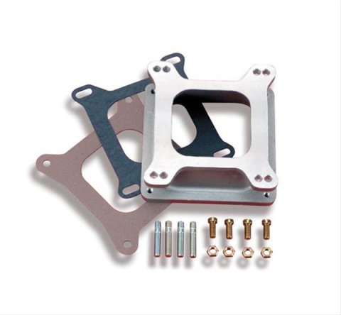 Holley Carburetor Adapters 17-9 Adapters, Open Center, Dominator Carburetor, Square Flange Manifold, 2.250 in. Thick, Kit