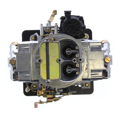 Holley Street Avenger Carburetors 0-81670 Carburetors, Avenger, 670 cfm, 4-barrel, Square Bore, Manual Choke, Vacuum Secondaries, Dual Inlet, Silver Finish, Ford Kickdown, Each thumbnail 1