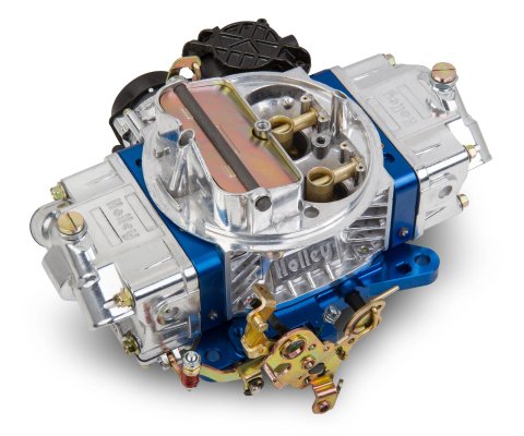 Holley Ultra Street Avenger Carburetors 0-86670BL Carburetors, Avenger, 670 cfm, 4-barrel, Square Bore, Electric Choke, Vacuum Secondaries, Dual Inlet, Blue and Shiny Finish, Each thumbnail 1