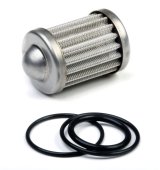 Holley HP Billet Fuel Filter Replacement Elements 162-557 Elements, Replacement, Element, Stainless Steel Mesh, 100 microns, with O-rings, for Filter, 100 gph, Gas/E85, Each thumbnail 2