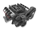 Holley Aluminum LS Valve Covers 241-110 Covers, LS, Centerbolt, Tall, Plain, Cast Aluminum, Natural Finish, Chevy, LS, 4.8-7.0L, Pair thumbnail 1