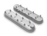 Holley Aluminum LS Valve Covers 241-110 Covers, LS, Centerbolt, Tall, Plain, Cast Aluminum, Natural Finish, Chevy, LS, 4.8-7.0L, Pair thumbnail 4