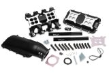 Holley EFI LS Mid-Rise Intake Manifolds 300-135BK Manifolds, EFI, Mid-Rise, Rectangular Port Head, Multi-port, 1,500-6,500 RPM Range, Aluminum, Black Finish, Chevy, 6.0L, 6.2L, Each thumbnail 1