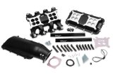 Holley EFI LS Mid-Rise Intake Manifolds 300-135BK Manifolds, EFI, Mid-Rise, Rectangular Port Head, Multi-port, 1,500-6,500 RPM Range, Aluminum, Black Finish, Chevy, 6.0L, 6.2L, Each thumbnail 2