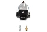Holley Double Adjustable Fuel Pressure Regulators 12-883 Regulators, Dual Adjustable, 4-9 psi, Return Style, In-line, -10 AN Female, Inlet and Outlet Ports, Aluminum, Black, with Bracket, Each thumbnail 2