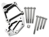 Holley LS Engine Accessory Drive Kits 21-2BK Bracket Spacer Kits, Aluminum, Black Finish, Middle Alignment, Chevy, Small Block LS, Each thumbnail 1