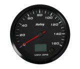 Holley GPS Speedometers 26-610 Gauge, Speedometer, EFI Systems Style, Analog, 0-160 mph, 4 1/2 in., Black Face, Electrical, GPS, Each thumbnail 2