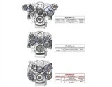 Holley LS Engine Accessory Drive Kits 20-155BK Brackets, Engine, Cast Aluminum, Black Finish, Alternator, Power Steering, Chevy, LS, 4.8-7.0L, Kit thumbnail 2
