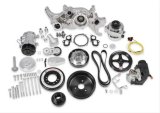 Holley Mid-Mount Complete Accessory Systems 20-200P Drive Systems, LT Mid-Mount, Serpentine, Alternator, Power Steering, AC, Water Pump, Pulleys, 6-groove, Polished, Chevy, 5.3L, 6.2L, Kit thumbnail 4