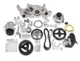 Holley Mid-Mount Complete Accessory Systems 20-185P Drive Systems, LS Mid-mount, Serpentine, Alternator, Water Pump, Clockwise, Power Steering, AC, SD-7, Polished Finish, Chevy, 4.8-7.0L, Kit thumbnail 1