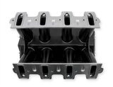Holley EFI LS Hi-Ram Intake Manifold Bases 300-227BK Manifolds, EFI, LS, Hi-Ram, Base Only, Cathedral Port, Multi-port, Standard Deck, Aluminum, Black Finish, Chevy, 4.8L, 5.3L, 5.7L, 6.0L, Each thumbnail 2
