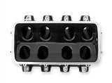 Holley EFI LS Hi-Ram Intake Manifold Bases 300-227BK Manifolds, EFI, LS, Hi-Ram, Base Only, Cathedral Port, Multi-port, Standard Deck, Aluminum, Black Finish, Chevy, 4.8L, 5.3L, 5.7L, 6.0L, Each thumbnail 3