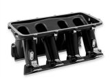 Holley EFI LS Hi-Ram Intake Manifold Bases 300-227BK Manifolds, EFI, LS, Hi-Ram, Base Only, Cathedral Port, Multi-port, Standard Deck, Aluminum, Black Finish, Chevy, 4.8L, 5.3L, 5.7L, 6.0L, Each thumbnail 4