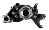 Holley Mechanical Water Pumps 97-224 Pumps, Mechanical, LS Cooling Manifold, Counterclockwise, Aluminum, Black Finish, Mid-Mount Race Drive, with A/C Delete, GM, 4.8-7.0L, Each thumbnail 1