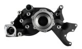 Holley Mechanical Water Pumps 97-224 Pumps, Mechanical, LS Cooling Manifold, Counterclockwise, Aluminum, Black Finish, Mid-Mount Race Drive, with A/C Delete, GM, 4.8-7.0L, Each thumbnail 2